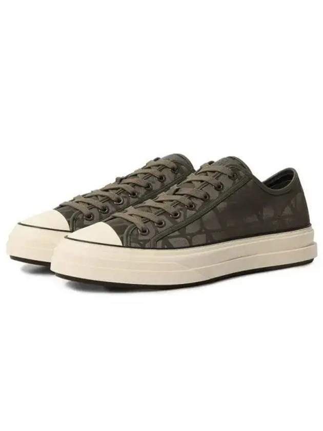 Toile Iconographe Low Top Sneakers Green - VALENTINO - BALAAN 2