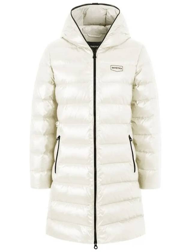 Women s Tile Dew Hooded Heavy Long Down Jacket VDDJ95835 BGL - DUVETICA - BALAAN 3