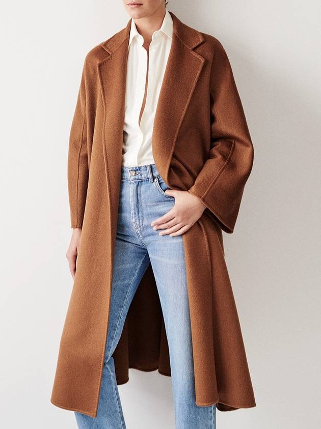 Ludmilla Belt Single Coat Tobacco - MAX MARA - BALAAN 7