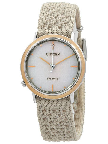 Citizen L Ambiluna Eco-Drive Beige Dial Ladies Watch EM1006-40A - CITIZEN - BALAAN 1