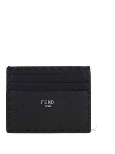 Selleria Leather Card Wallet Black - FENDI - BALAAN 2