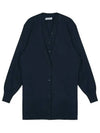 Layered V-Neck Cardigan Storm Blue - LEMAIRE - BALAAN 2