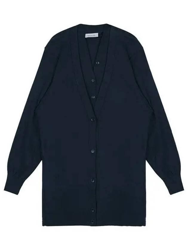 Layered V-Neck Cardigan Storm Blue - LEMAIRE - BALAAN 2