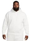 Swoosh Crew Neck Brushed Hoodie White - NIKE - BALAAN 3