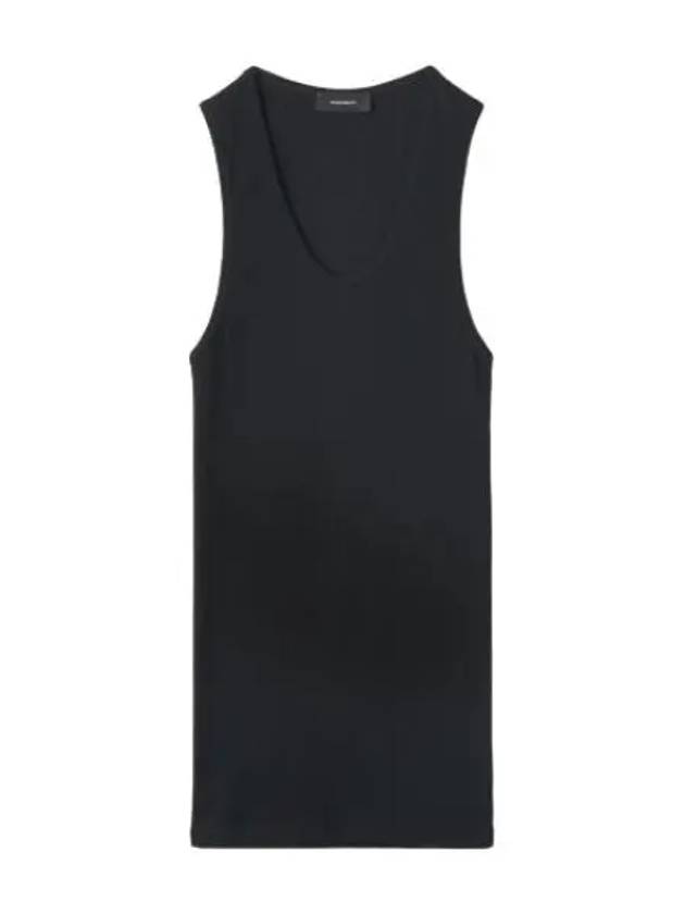 ribbed tank top black - WARDROBE.NYC - BALAAN 1