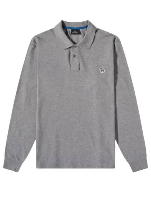 MENS REGULAR FIT LS PIQUE POLO SHIRT ZEBRA M2R 115L KZEBRA 72 patch long sleeve - PAUL SMITH - BALAAN 2