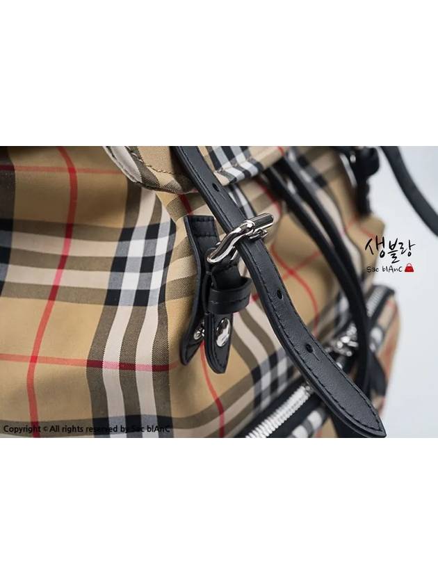 Rucksack Vintage Check Nylon Backpack Beige - BURBERRY - BALAAN 8