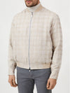 Reversible linen check blouson jacket SLPK0L - BRIONI - BALAAN 2