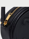 Oval Purse Smooth Calfskin Cross Bag Black - CELINE - BALAAN 5