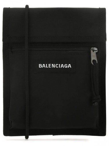 Explorer Logo Patch Cross Bag Black - BALENCIAGA - BALAAN 1