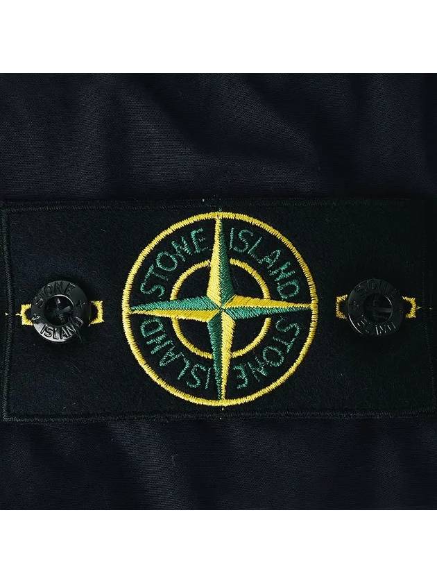 Logo Cotton Slim Cargo Shorts Navy - STONE ISLAND - BALAAN 5