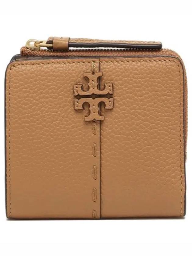 McGraw Leather Half Wallet Brown - TORY BURCH - BALAAN 2