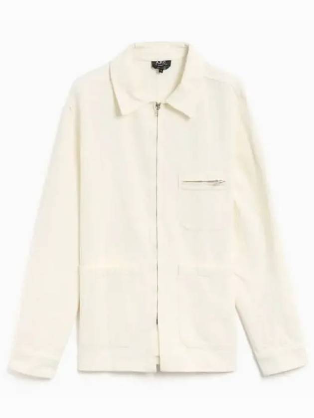 Connor Blouson Denim Jacket White - A.P.C. - BALAAN 2