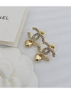 Crystal CC logo heart drop earrings ABA272 - CHANEL - BALAAN 1