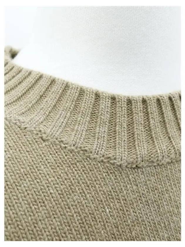 Back Stitch Wool Knit Top Camel - MAISON MARGIELA - BALAAN 3