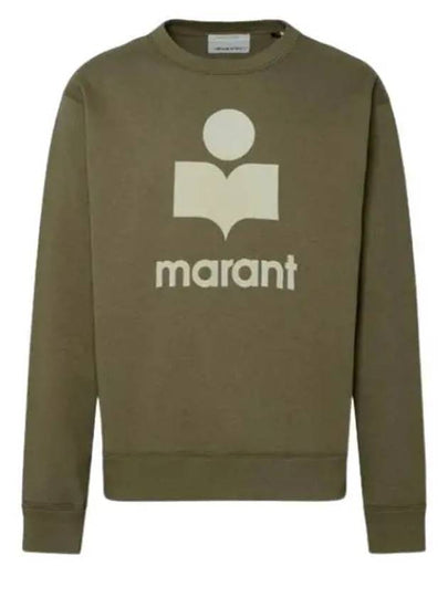 Mikoy Logo Cotton Sweatshirt Moss Green - ISABEL MARANT - BALAAN 2