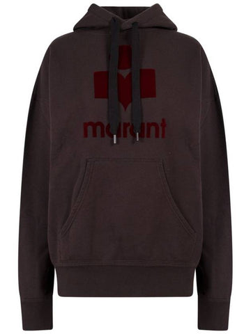 Mansel Big Logo Hoodie Faded Black - ISABEL MARANT - BALAAN 1