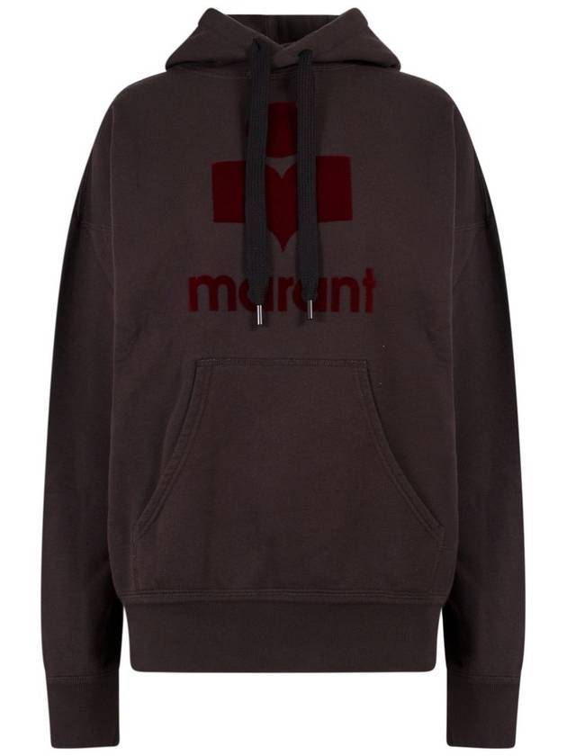 Mansel Big Logo Hoodie Faded Black - ISABEL MARANT - BALAAN 1