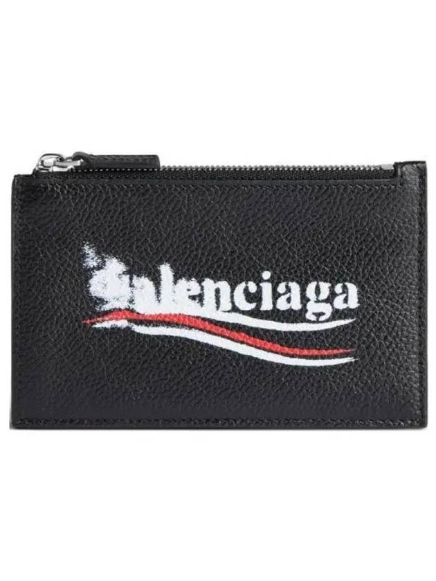 Wave Logo Card Wallet Black - BALENCIAGA - BALAAN 2