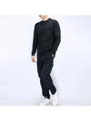 Chenille Cotton Plain Jumper Knit Top Black - CP COMPANY - BALAAN 3