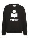 Mikoy Logo Print Sweatshirt Black - ISABEL MARANT - BALAAN 3