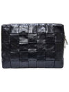 Women s 649994 Black Cassette Document Clutch - BOTTEGA VENETA - BALAAN 4