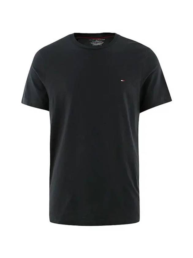 Core Flag Short Sleeve T-Shirt Black - TOMMY HILFIGER - BALAAN 4