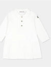 Moncler Baby Collar Long Sleeve T Shirt White - MONCLER - BALAAN 1