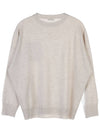 Women's Cashmere Knit Top Beige - BRUNELLO CUCINELLI - BALAAN 3