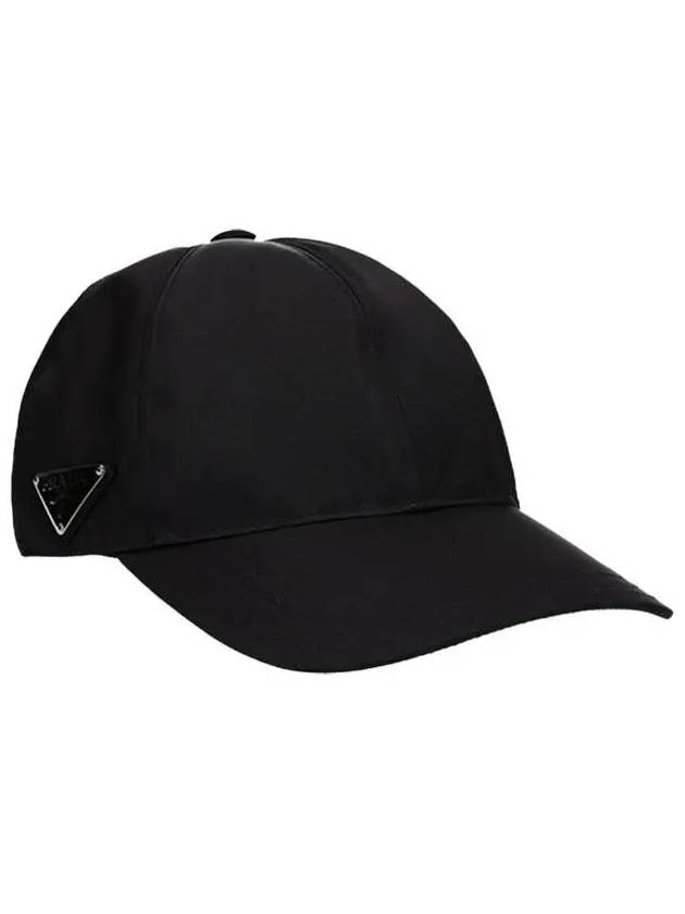 triangle logo re-nylon ball cap black - PRADA - BALAAN 2