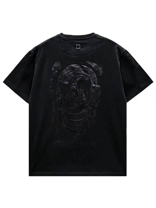 Metallic Graphic T Shirt Black W243TS04708B - WOOYOUNGMI - BALAAN 2