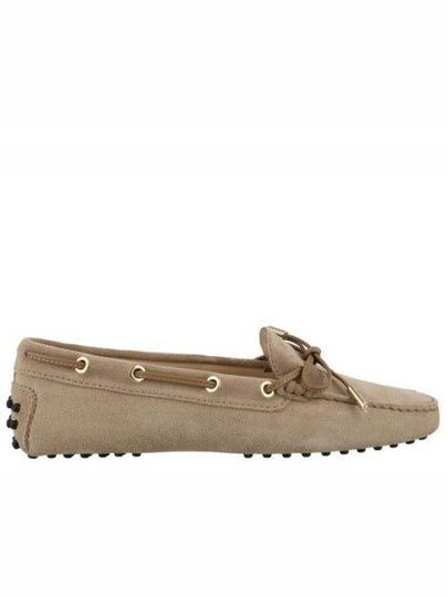 Gommino Suede Driving Shoes Beige - TOD'S - BALAAN 2