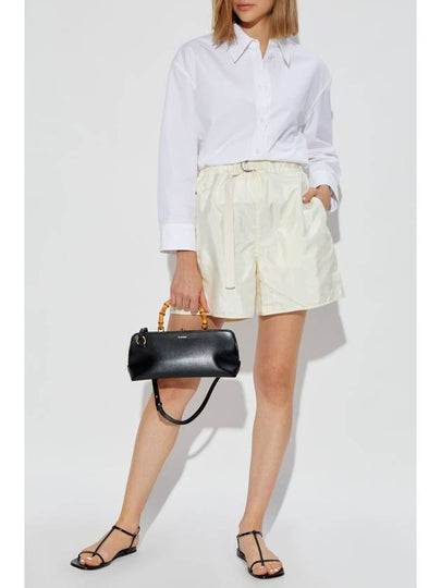 JIL SANDER+ Shorts With Silk Finish, Women's, Cream - JIL SANDER - BALAAN 2