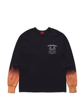 Hand Bleached Long Sleeve Charcoal - CONECTX - BALAAN 1