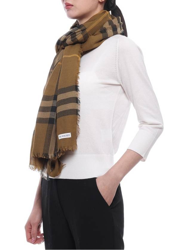 Check Lightweight Wool Scarf Nest - BURBERRY - BALAAN 5