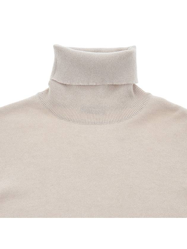 Women's Cashmere Turtleneck Beige - BRUNELLO CUCINELLI - BALAAN.