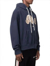 Bear Patch Logo Hoodie Navy - PALM ANGELS - BALAAN 4