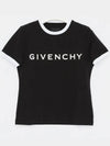 Archetype Slim Fit Cotton Short Sleeve T-Shirt Black - GIVENCHY - BALAAN 4