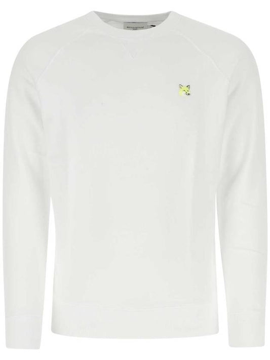 Monochrome Fox Head Classic Sweatshirt White - MAISON KITSUNE - 1
