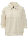 Terry Polo T Shirt Ivory 8A000 06 596LS 034 - MONCLER - BALAAN 1