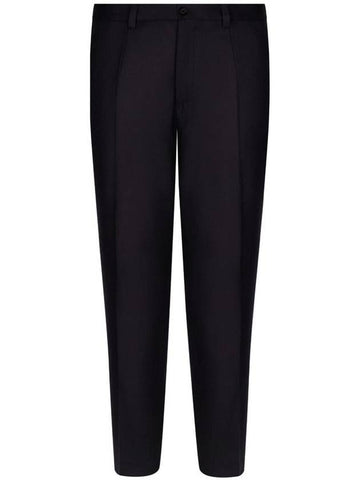 Dolce & Gabbana Wool Flannel Tailored Pants Clothing - DOLCE&GABBANA - BALAAN 1