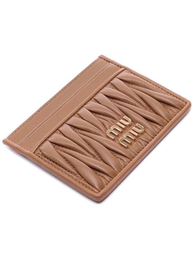 Materasse Nappa Leather Card Wallet Caramel - MIU MIU - BALAAN 6