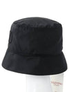 V logo signature bucket hat black - VALENTINO - BALAAN.