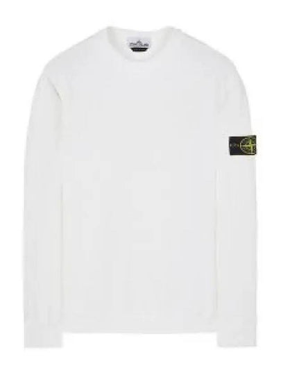 Cotton Crew Neck Sweatshirt White - STONE ISLAND - BALAAN 2