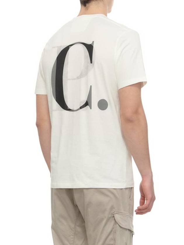 30/1 Jersey Graphic Short Sleeve T-Shirt White - CP COMPANY - BALAAN 5