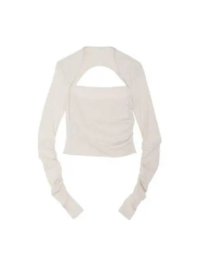 Squareneck Long Sleeve T-Shirt White - HELMUT LANG - BALAAN 2