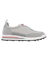 Men's Heavy Athletic Mesh Tech Runner Low Top Sneakers Grey - THOM BROWNE - BALAAN 1