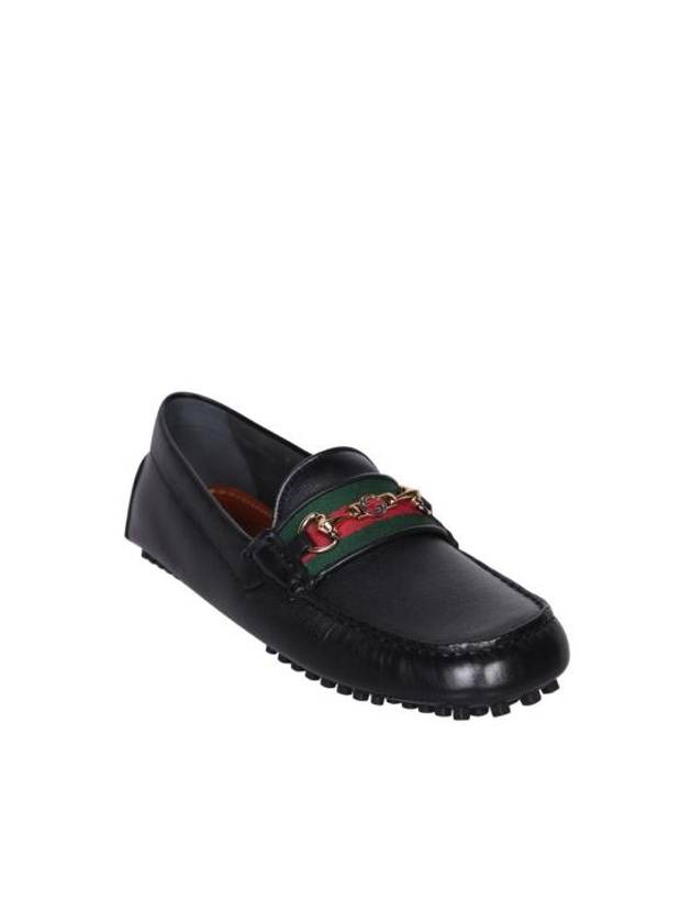 Web Horsebit Driving Shoes Black - GUCCI - BALAAN 3