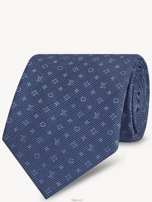 Monogram Classic Tie Blue - LOUIS VUITTON - BALAAN 2