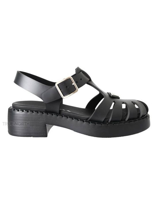 Sporty Foam Rubber Sandals Black - PRADA - BALAAN 2